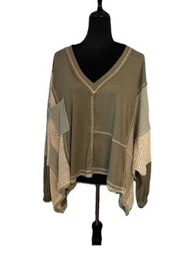 POL  Army Greev Knit Sweater Top